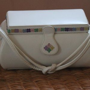 White leather structured Handbag